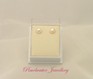  Freshwater pearl and silver studs  
