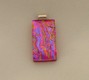  Medium pinky/purple rectangular dichroic glass pendant  