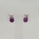  Love and kisses amethyst earrings.  