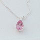  Pear shaped mauve-pink topaz pendant  