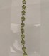  Peridot and white gold plated bracelet  
