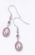  Freshwater pearl with amethyst and diamond earrings  
